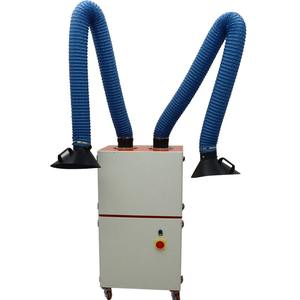 Purificateur de fumée et de poussière de soudage mobile de haute qualité en stock, extracteur de fumée de soudure à double bras 220V 2.2KW - Product Image 1