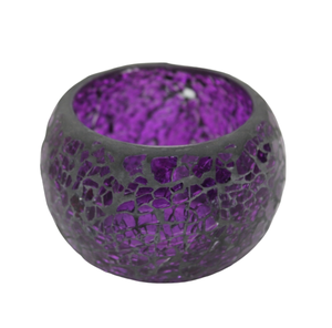 Meilleure vente Bougeoir votif en verre violet fait à la main nouveau design pot vide pour la décoration de la maison pour Noël en gros - Product Image 1