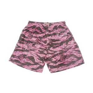 Pantalones cortos personalizados de poliéster 100% al por mayor, pantalones cortos de playa para hombre con cintura con cordón de secado rápido y estampado por sublimación - Product Image 1