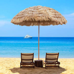 Palm thatch canopy natural bamboo umbrella <b>sun</b> protect umbrellas for girls large poolside parasol - Product Image 6