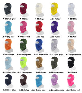 หน้ากากไหมพรมแบบเต็มหน้าหมวกโพลีเอสเตอร์ระบายอากาศได้ดีผ้าโพกหัวแบบยืดหยุ่นกันฝุ่นสำหรับขับขี่กลางแจ้งกีฬาและขี่จักรยานโลโก้ออกแบบได้ตามต้องการ - Product Image 3