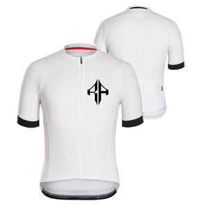 2025 camisetas de ciclismo en blanco para hombre con cremallera completa 100% Material de poliéster Logotipo personalizado de alta calidad premium para hombres - Product Image 4