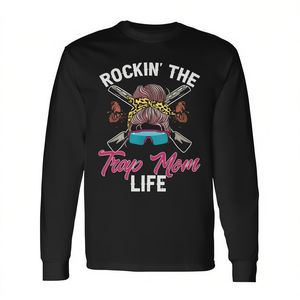 T-shirt à manches longues Trap Shooting Trap Mom pour le tir à la volaille et la vie de tir sportif - Product Image 2