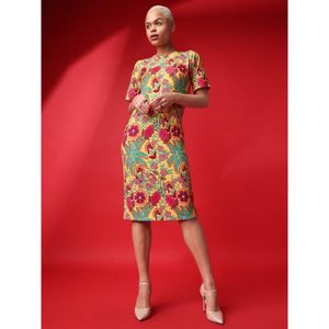 Robe imprimée moulante sous le genou pour femme - Product Image 4