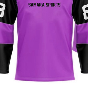 Nuevo estilo Los más vendidos Sublimación Deporte Transpirable Logotipo personalizado Jersey de hockey sobre hielo Camisetas de equipo de manga completa - Product Image 2