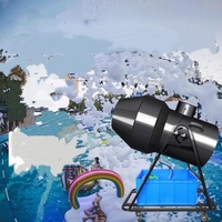 Vente directe du fabricant Machine à mousse 2500W avec roulement Garantie 1 an Jet de pulvérisation mobile pour fête piscine