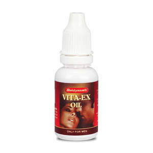 Aceite Herbal Baidyanath Vita Ex para Hombres 15 ml, Aceite de Masaje Ayurvédico para el Bienestar Masculino Diario, Solución para el Cuidado de la Fuerza - Product Image 1