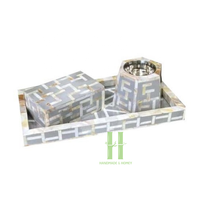 Support de bougie OEM HNH en nacre incrustée, décoration d'intérieur, dernier coffret cadeau Ramadan arabe, fait main, personnalisé, Vietnam