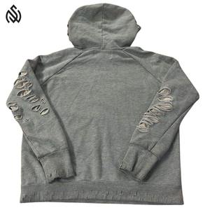 Nuevo estilo, cantidad a granel, sudaderas con capucha desgastadas personalizadas para hombres, último diseño, nueva moda, su propio logotipo, sudaderas con capucha desgastadas para hombres - Product Image 4