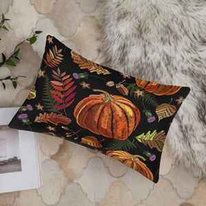 Almohada con Estampado de Calabaza - Decoración de Halloween, Regalo Personalizado Adorable, Detalle Acogedor, 8"x8" - 20x20 cm - Product Image 1