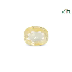 พลอยเพอริดอทเหลืองธรรมชาติทรงเหลี่ยม (พุทธราช) - 5.04 กะรัต พลอยเม็ดเดี่ยวทรงเหลี่ยมมรกต - Product Image 1