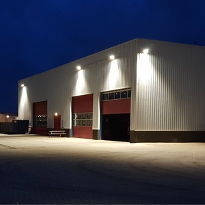 300-Watt proiettore LED sottile metallo grigio IP65 luci di inondazione equivalente a 1827 Watt 4500K colore bianco lampada Temp - Product Image 4