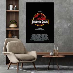 Modern Style Jurassic Park Key Art <b>Poster</b> Made of Paper for Wall Decor - Product Image 1