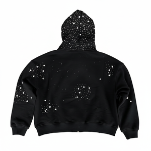 Custom Acid Wash Heavyweight Fleece Breathable Oversized Mens <b>Streetwear</b> Winter <b>Y2K</b> Hoodie Embroidery Logo Vintage Distressed - Product Image 5