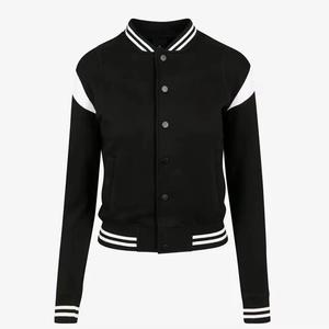 Bfitsportswear Men's Winter Varsity Jacket Polyester/Cotton Blend Quick Dry Color Blocking Design Stand Collar <b>Covered</b> <b>Button</b> - Product Image 3