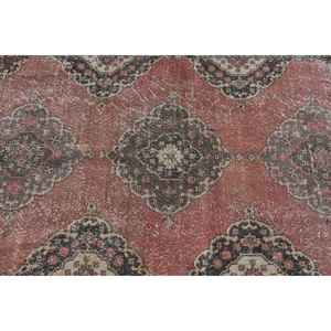 Alfombra Turca de 4.3x12 pies, Alfombra Vintage de Camuflaje Rojo - Product Image 5