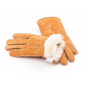 ถุงมือหนังนิ่มสีน้ำตาลสำหรับผู้ชายผู้หญิง, สินค้ามาใหม่ - Product Image 1