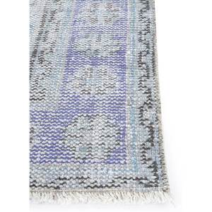 Vintage Hand Knotted Wool <b>Rugs</b> Pink & Purple Medallion Abstract Rectangle Design for Home Living Room Hallway Product Pae-2428 - Product Image 4