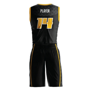 Uniforme de Baloncesto con Impresión Digital, Tejido Transpirable y Elegante, Manga Corta, Personalizable con Nombre de Equipo para Hombre, Venta Caliente de Fábrica - Product Image 3