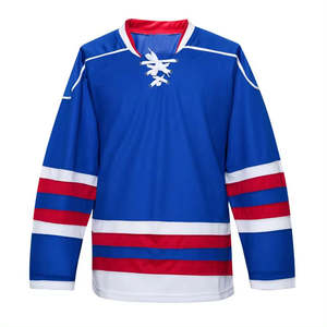 Vente chaude fabrication maillot de hockey sur glace réglable uniforme quantité minimale de commande bas maillot de hockey sur glace professionnel de haute qualité Service OEM - Product Image 1