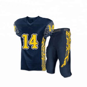 Ensemble d'uniformes de football américain avec impression par sublimation complète, logo brodé, kits d'équipe professionnels - Product Image 4