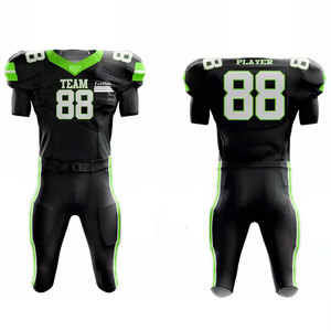 Uniforme de football américain de style moderne, respirant, en polyester à séchage rapide, parfait pour les séances d'entraînement et les matchs compétitifs - Product Image 1