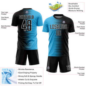 Kits de uniformes de fútbol de entrenamiento de la Academia para atletas jóvenes con paneles elásticos de telas de equilibrio de humedad y durabilidad constante - Product Image 5