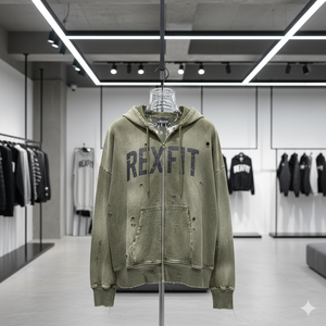 Sudadera con Capucha y Cremallera de Diseño Único, Impresa con Calidad Fina por el Fabricante, Sudadera con Capucha para Hombre, Fabricada en Fábrica, Precio Económico - Product Image 3