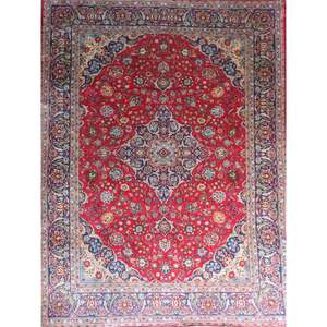 One Of The Kind Hand-Knotted Persian <b>Wool</b> Rug _ Luxurious Vintage Design, 13'4 x 10'3, Artisan <b>Crafted</b> - Product Image 1