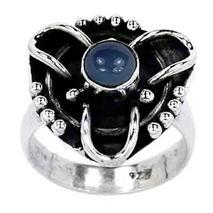 Anillo de Plata de Ley 925 con Baño de Platino y Oro de 10K para Mujer, con Topacio Azul de Corte Ovalado, Joyería Fina de Moda - Product Image 2