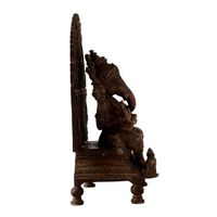Sculpture de Ganesha en laiton doré indien moderne faite à la main, décoration d'intérieur, cadeau de Noël, finition antique SND-954