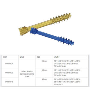 Tornillo de Bloqueo Canulado Herbert de 4.0 mm, Sin Cabeza, de Alta Calidad, de Acero Inoxidable, Implantes de Compresión para Articulaciones Veterinarias para Perros - Product Image 5
