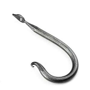Hand Forged J <b>Hook</b>, Metal Wall <b>Hooks</b> Black Powder Coated for Home Living Room Decoration <b>Coat</b> Hat Keys <b>Hook</b> Handmade Heavy Duty - Product Image 5