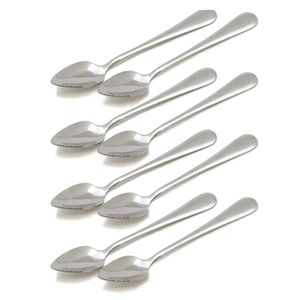 Offre spéciale, vente en gros, ensemble de cuillères à pamplemousse en acier inoxydable, meilleur design, couverts demi-dentelés, couverts en métal - Product Image 2