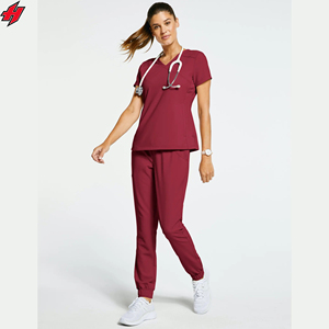 Conjunto de uniforme de enfermera de Spandex para mujer de alta calidad, uniformes de limpieza de odontología, suministro de fábrica nuevo - Product Image 1