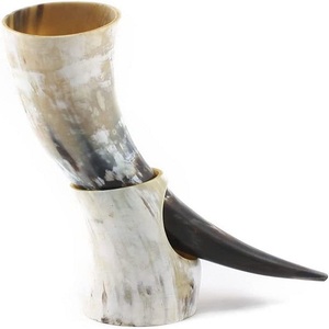 Taza de cuerno para beber vikingo de inspiración Medieval de la mejor calidad, cerámica segura para alimentos para cerveza Mead Ale pulida con estilo Animal Z Crafts - Product Image 4