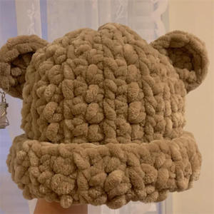 Gorros de Ganchillo Hechos a Mano al por Mayor, de Alta Calidad, Lindos, de Acrílico, con Diseños Comunes, Modernos, para Otoño e Invierno, Unisex, para Adultos - Product Image 2