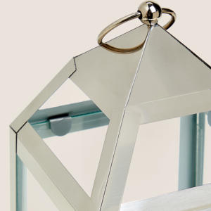 โคมไฟโลหะตั้งพื้นสำหรับเทศกาลคริสต์มาสสีเงินและสีทองขนาดมินิใช้ตกแต่งสวนที่วางเทียน - Product Image 2