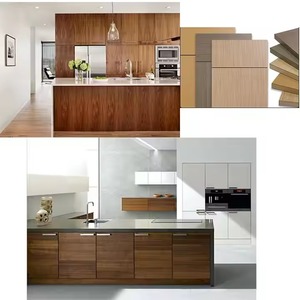 Armarios de cocina con coctelera blanca de diseño moderno personalizado, muebles de Casa inteligentes, lacado, montaje de comedor para constructores - Product Image 3