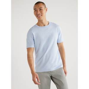 Camiseta de manga corta de algodón de peso pesado Beige de 300g, Camiseta básica holgada con cuello de verano para hombres y mujeres, tela de punto con patrón sólido - Product Image 2