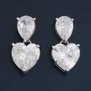 Boucles d'oreilles pendantes en argent 92,5, accessoire de mode 180603 - Product Image 1