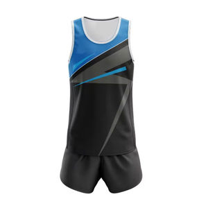 2025 100% Material de poliéster Pista y campo Uniforme Venta directa de fábrica Variedad de tamaños Diseño de logotipo personalizado Uniforme de campo - Product Image 2