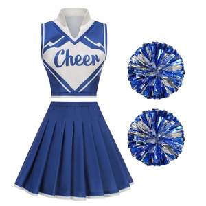 ชุดเชียร์ลีดเดอร์แฟชั่นใหม่ราคาถูกออกแบบโลโก้ของคุณเองชุดยูนิฟอร์มเชียร์ลีดเดอร์ - Product Image 1