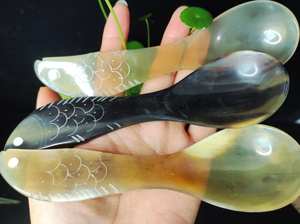 Meilleure vente HORN Designs modernes Cuillères en corne faites à la main Couverts jetables de haute qualité pour fête pour sucre assaisonnement vente en gros - Product Image 2