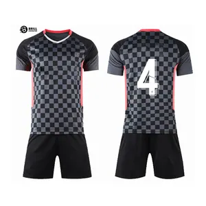 하이 퀄리티 축구 유니폼 사용자 정의 디자인 승화 \ 통기성 티셔츠와 짧은 훈련복 축구 유니폼