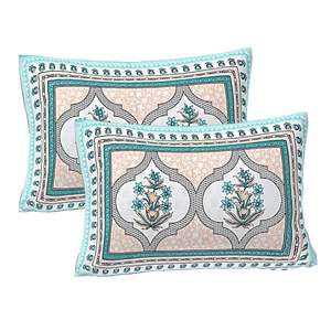 Juego de Sábanas Matrimoniales 100% Algodón con Estampado Multifloral y 2 Fundas de Almohada (SHKV1045) - Product Image 3