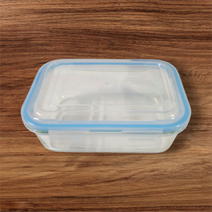 VKL Supplies High Borosilicate 1550 ML Glass <b>Storage</b> <b>Container</b> with Air-Tight Lid Square Fresh Bowl Food Lunch Box with PP Cover - Product Image 2