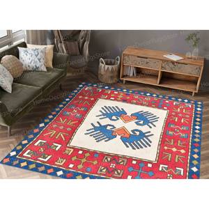 Geometric Printed <b>Rug</b>: <b>Non</b> <b>Slip</b>, Antique Decor, Car <b>Mat</b>, Entry,Luxury Velvet <b>Rug</b> - Product Image 2