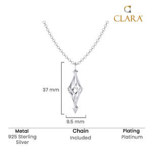 Compre Collares con Colgantes de Plata de Ley 925 para Hombres y Niños, Diseño Geométrico Moderno, Chapado en Rodio, Oro de 18k, Circonita, Diamantes, Perlas - Product Image 5