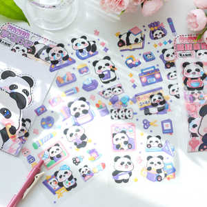 Autocollant 3D Panda Gonflé Style Dessin Animé pour la Décoration Intérieure et les Cadeaux Promotionnels - Product Image 5